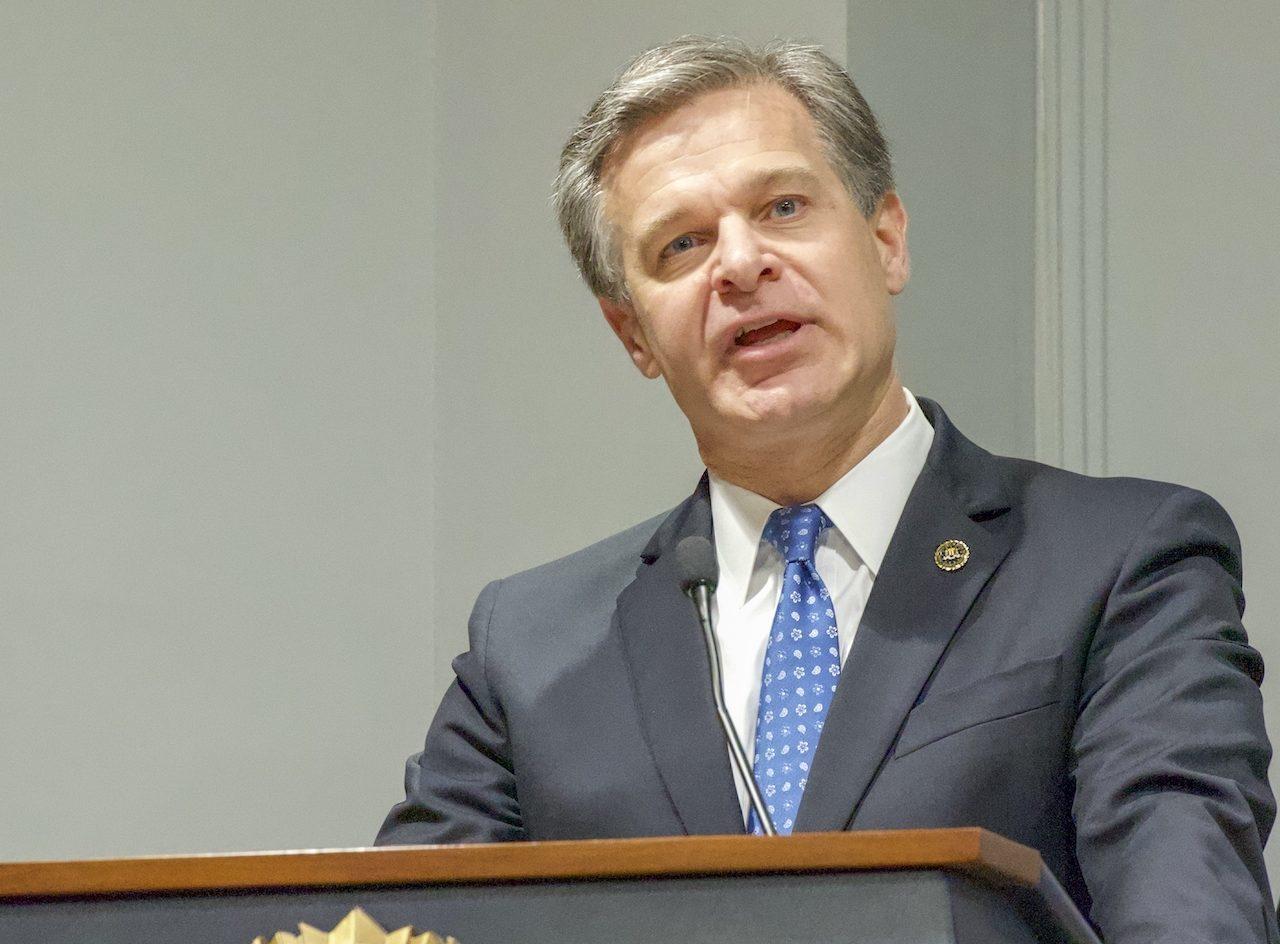 FBI Director Christopher Wray speaks at headquarters in Washington, D.C. The FBI has reported that BEC scams cost enterprises more than $26 billion worldwide between 2016 and 2019. (Source: FBI)