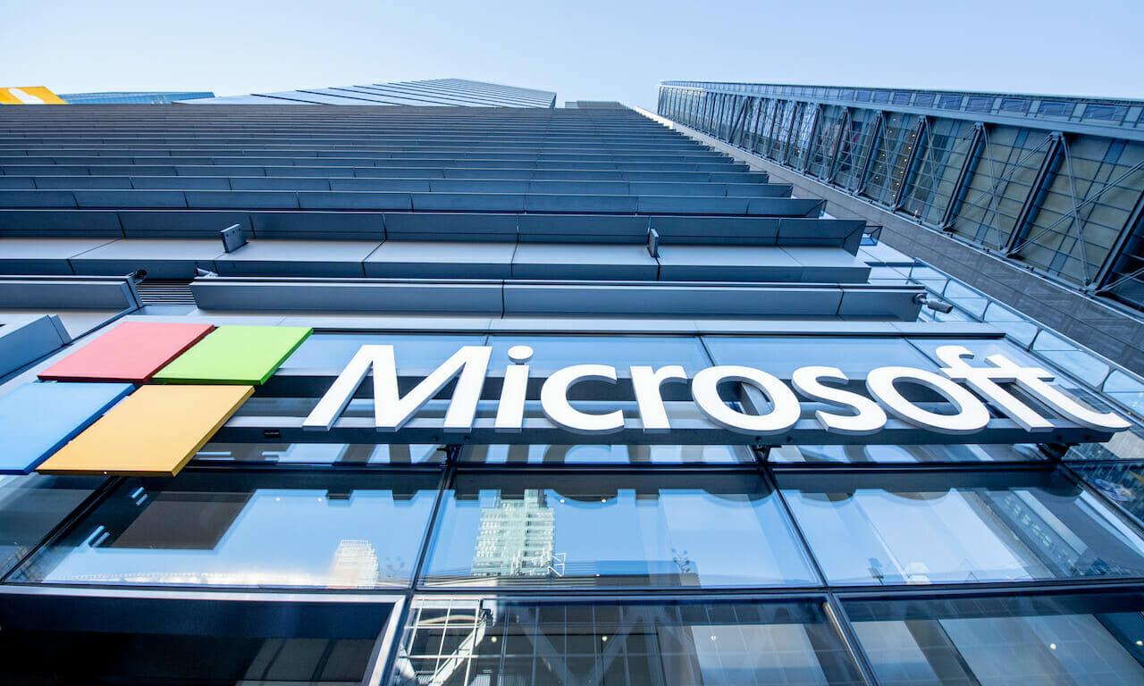 Microsoft New York office seen on May 24, 2018. A surge of breaches against Microsoft Exchange Server appear to have rolled out in phases, with signs also pointing to other hackers using the same vulnerabilities after Microsoft announced a patch. (Photo by Roy Rochlin/Getty Images for Leaders)