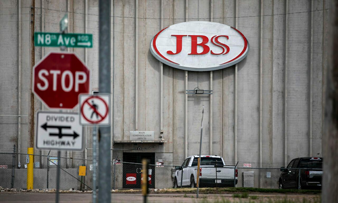 JBS food processing was among the companies targeted by ransomware gang REvil. Credit ratings agency Fitch Ratings said industries that rely too much on a single IT or security provider that gets hit with ransomware could see their credit posture harmed if it leads to significant service disruption. (Chet Strange/Getty Images)