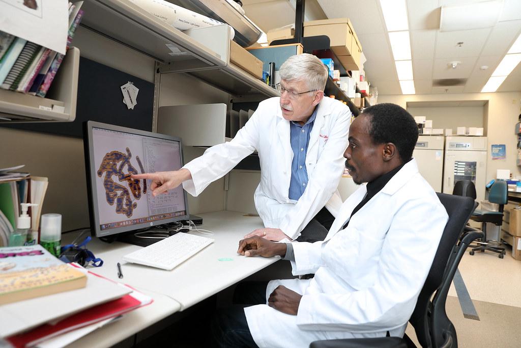 New technologies, such as the cloud and EHR modernization, are fueling the expansion of the threat landscape and driving the need to address security challenges. (Photo credit: &#8220;Drs. Idowu Aimola and Francis Collins&#8221; by National Institutes of Health (NIH) is marked with CC PDM 1.0)