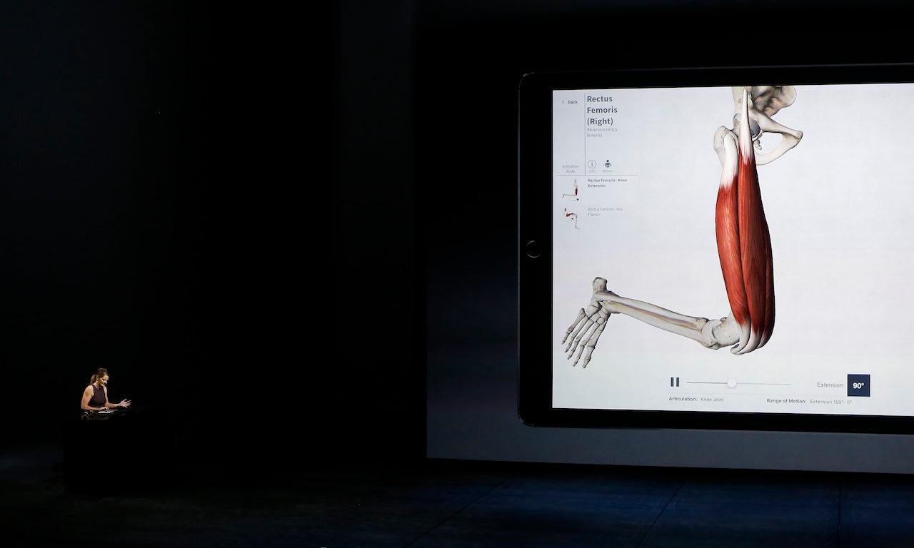 Head of design at a medical app presents a demo using a iPad Pro and a Apple Pencil in 2015. FTC is ready to enforce a rule that has been around for a decade requiring all health app developers to report breaches. (Photo by Stephen Lam/ Getty Images)