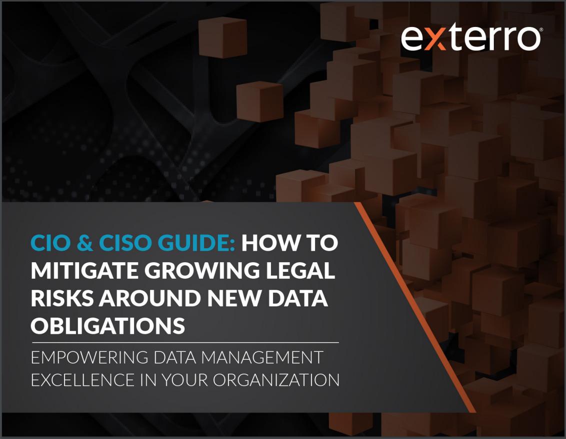 CIO & CISO Guide: How to Mitigate Growing Legal Risks Around New Data Obligations