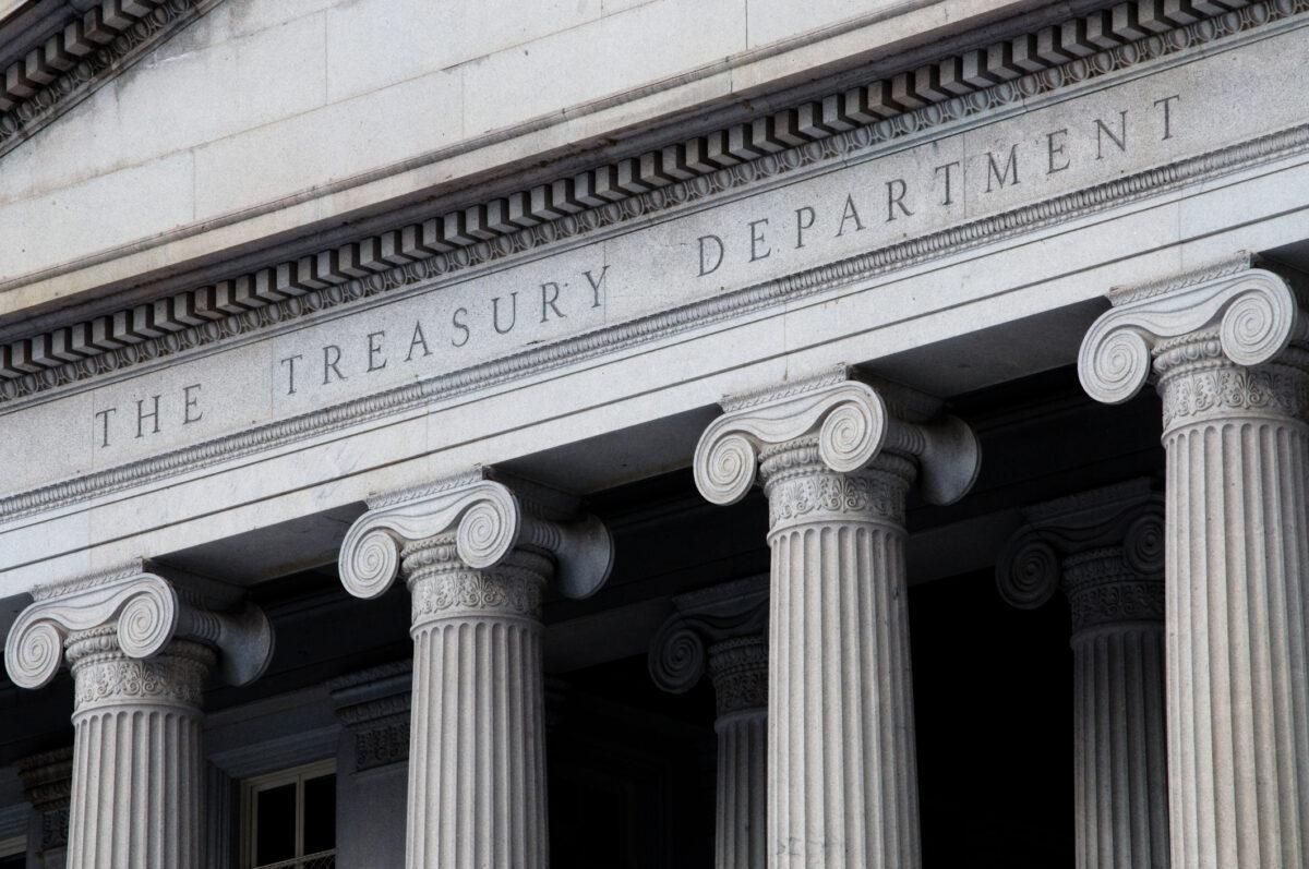 The United States Treasury Department building in Washington, D.C. US financial institutions processed roughly $1.2 billion in ransomware-related payments last year, a nearly 200 percent increase compared to 2020, according to an analysis by the Treasury Department’s financial crimes watchdog. (Image Credit: roderickbeller via Getty)
