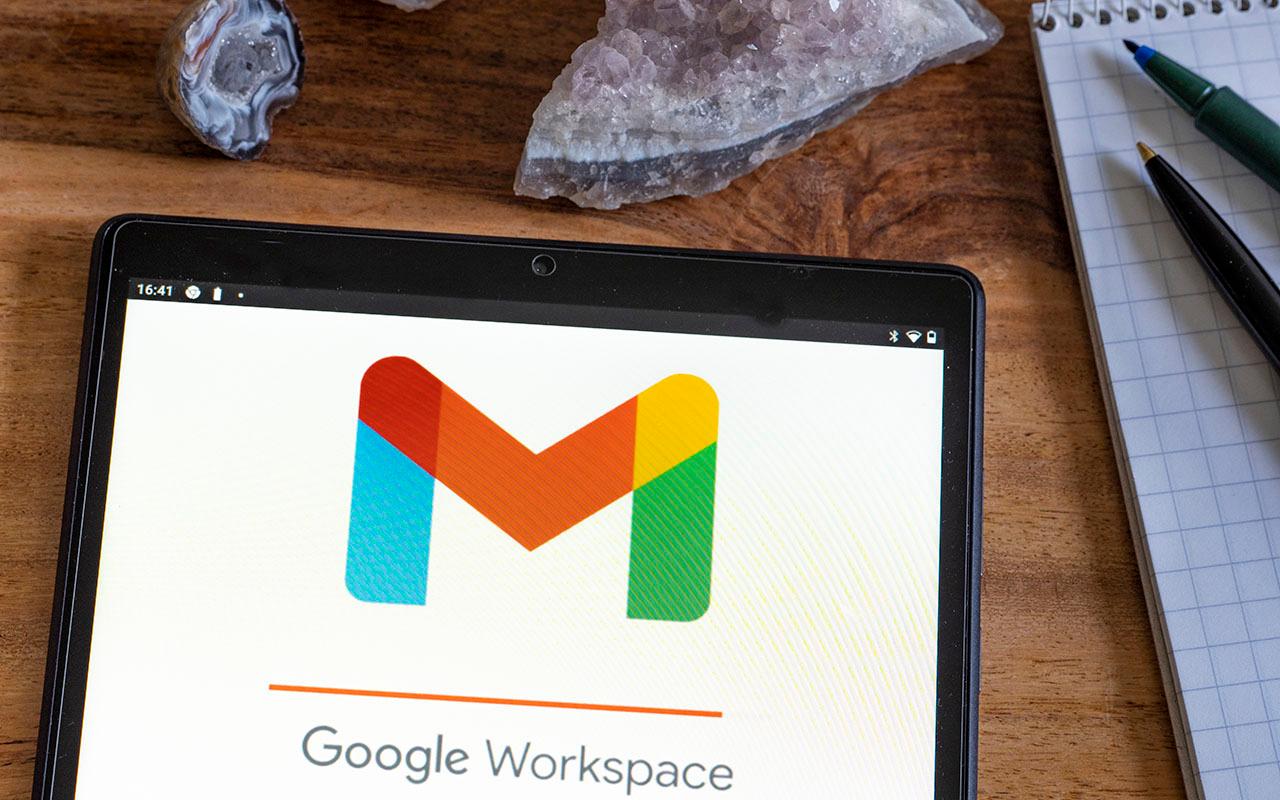 Google Workspace is seen on a device