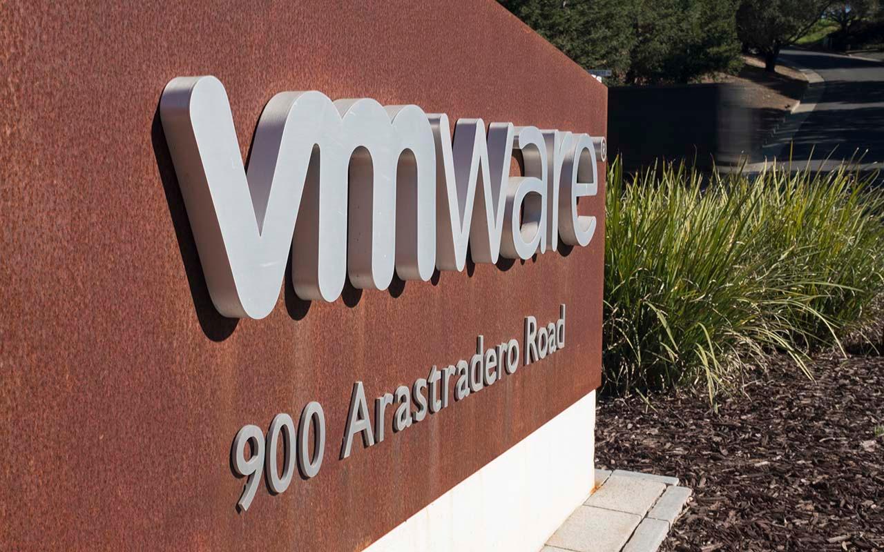 VMware sign at its headquarters
