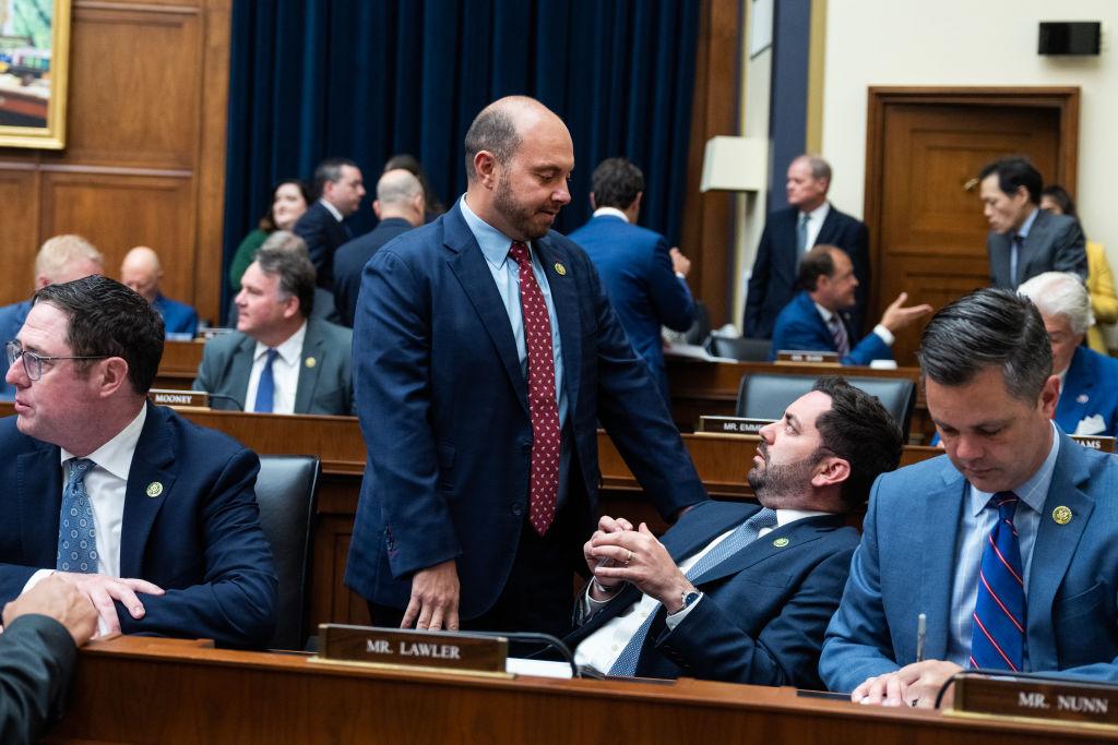Rep. Andrew Garbarino, R-N.Y., chair of the House Homeland Security Subcommittee on Cybersecurity and Infrastructure Protection, chaired a hearing Tuesday examining the health of two cybersecurity programs managed by CISA. (Tom Williams/CQ-Roll Call, Inc via Getty Images)