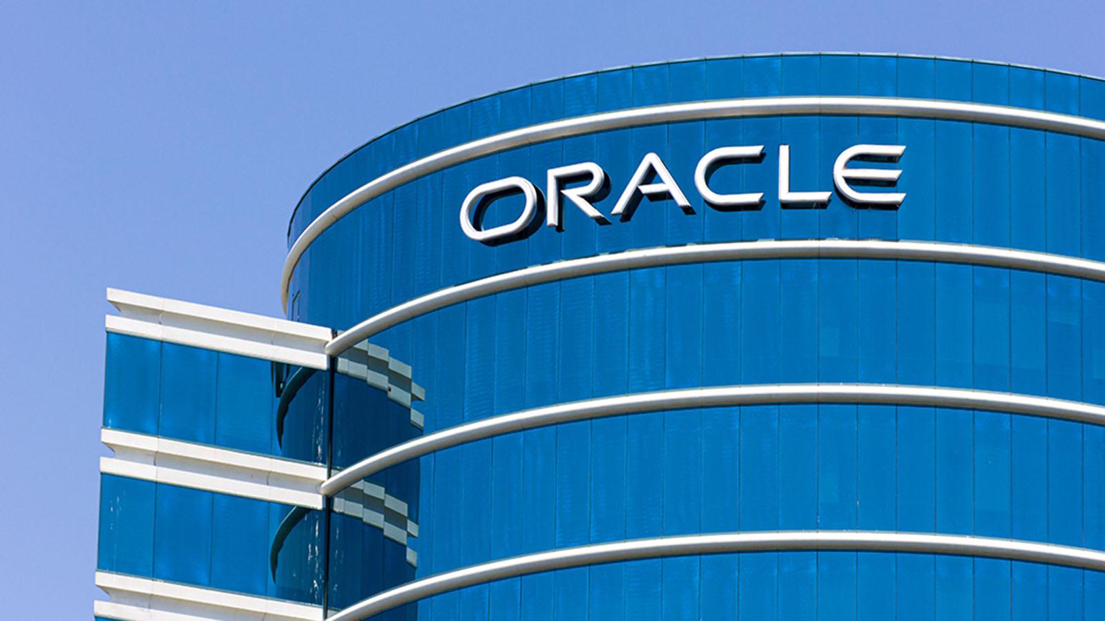 Oracle Corporate Headquarters and Trademark Logo